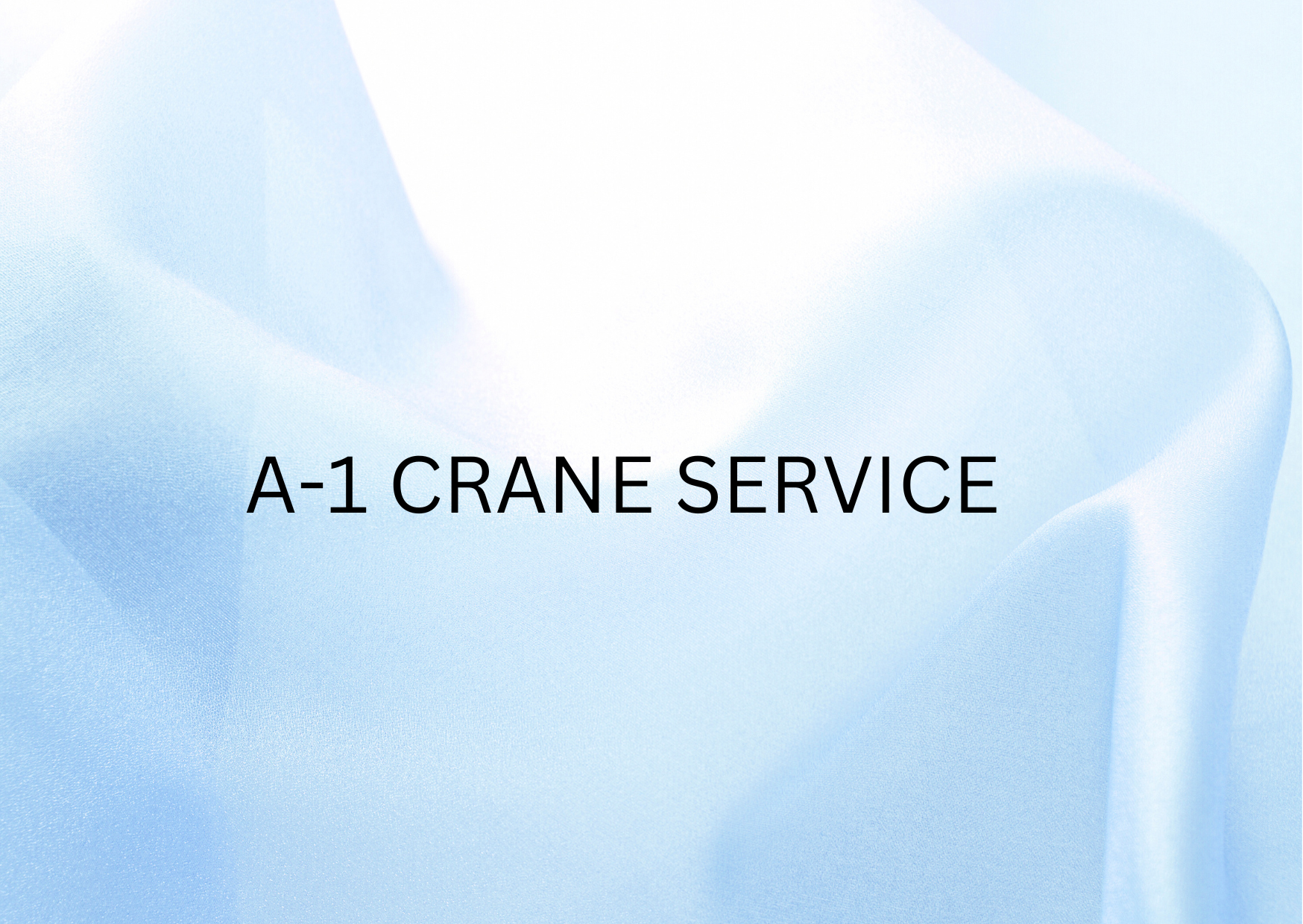 slider of A-1 Crane Service