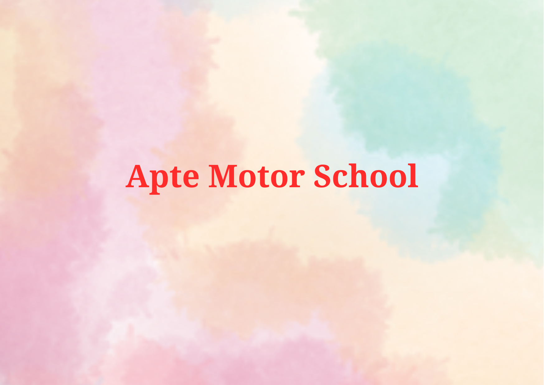 APTE MOTOR SCHOOL 